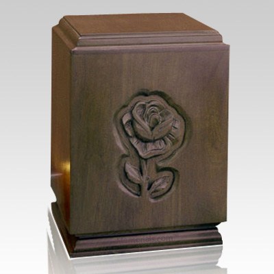 Classic Rose Wood Cremation Urn