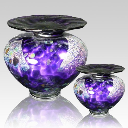 Milano Amethyst Glass Cremation Urns