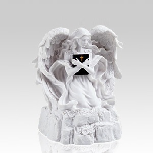 White Angel Religious Small Urn