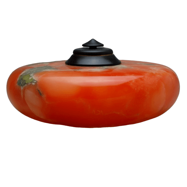 Winds Orange Alabaster Cremation Urn