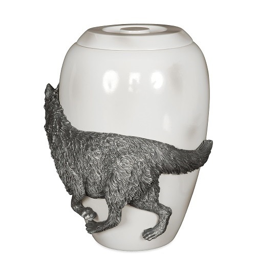 Wolf Spirit Medium Urn
