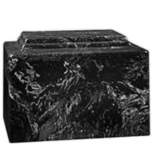 Amity Black Marble Cremation Urn