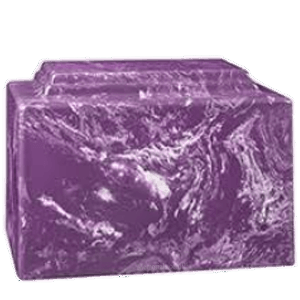 Amity Purple Marble Cremation Urn