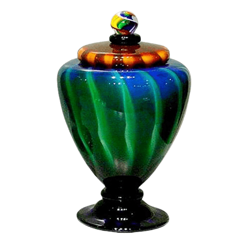 Unique Glazia Glass Urn