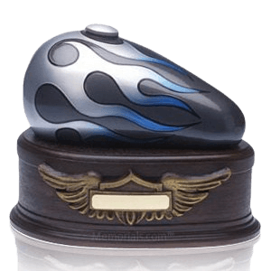 Blue Motorcycle Cremation Urns