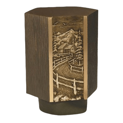 Cottage Road Bronze Cremation Urn