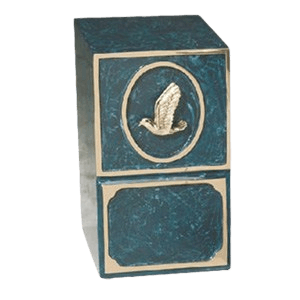 Artisan Soaring Dove Bronze Cremation Urn