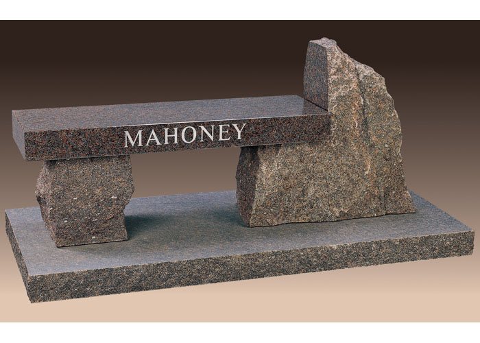 Rustic Cemetery Bench