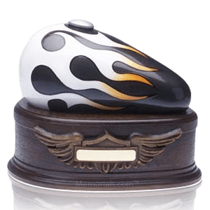 Black Motorcycle Cremation Urns