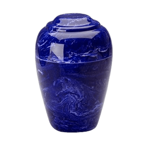 Grecian Cobalt Marble Cremation Urn