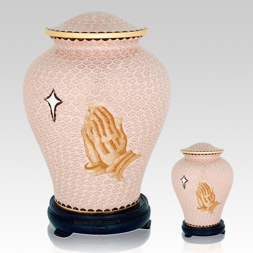 Prayer Cloisonne Cremation Urns