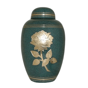 Green Rose Cremation Urn 