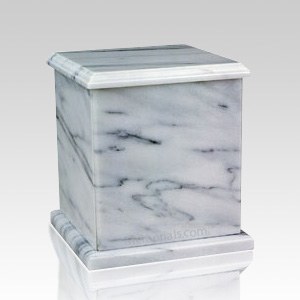 Eversquare White Marble Cremation Urns