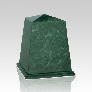 Obelisk Green Marble Cremation Urns