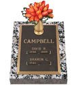 Double Deep Bronze Headstones