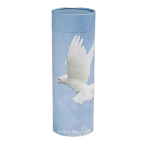 Dove Scattering Small Biodegradable Urn