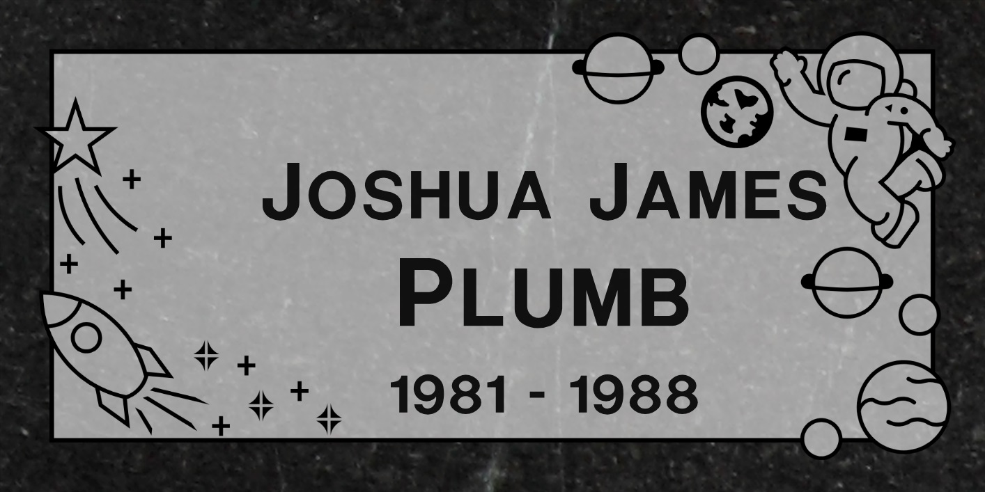 Galaxy Child Granite Grave Marker