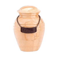 Teakwood Marble Child Cremation Urn