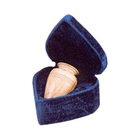 Teakwood Marble Infant Cremation Urn