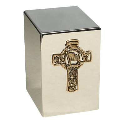 Fire Fighter Bronze Cremation Urn