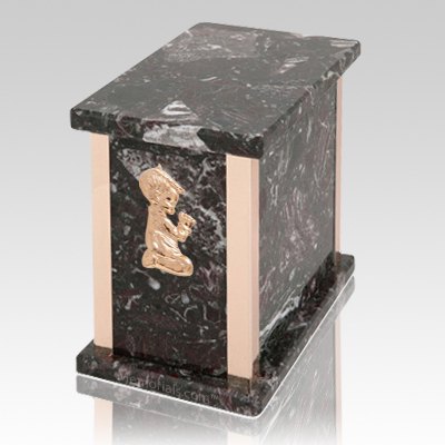 Design Rosso Levanto Praying Boy Marble Urn