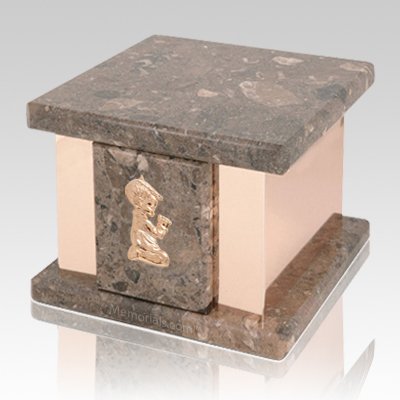 Infinita Rosatica Praying Boy Marble Urn