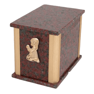 Solitude African Red Praying Girl Cremation Urn