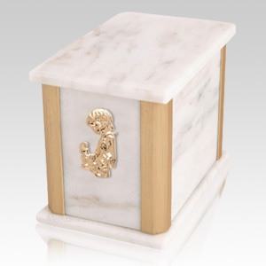 Solitude Bianco Child with Toy Cremation Urn
