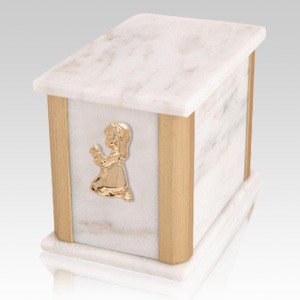 Solitude Bianco Praying Girl Cremation Urn