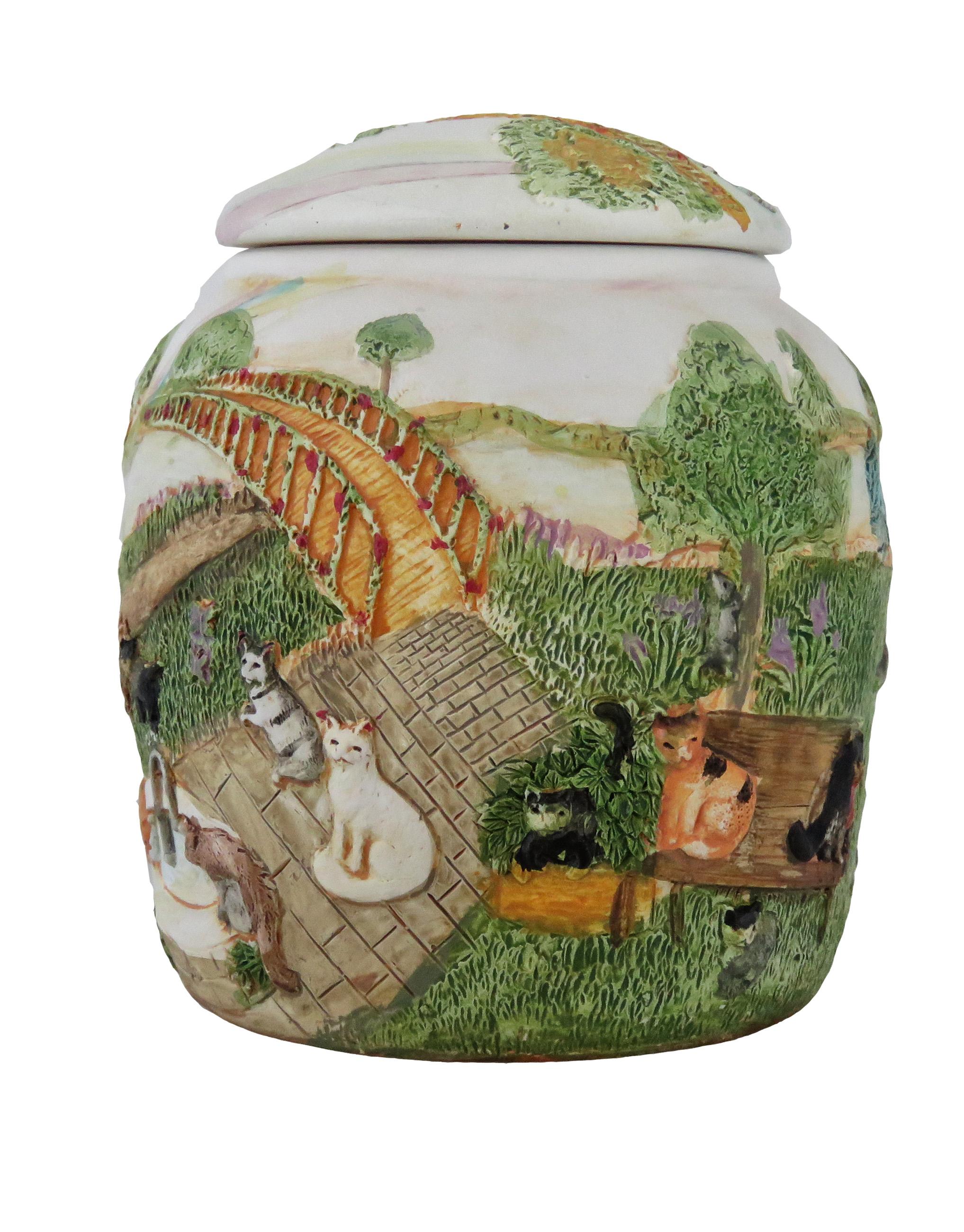 Cat Rainbow Bridge Cremation Urn