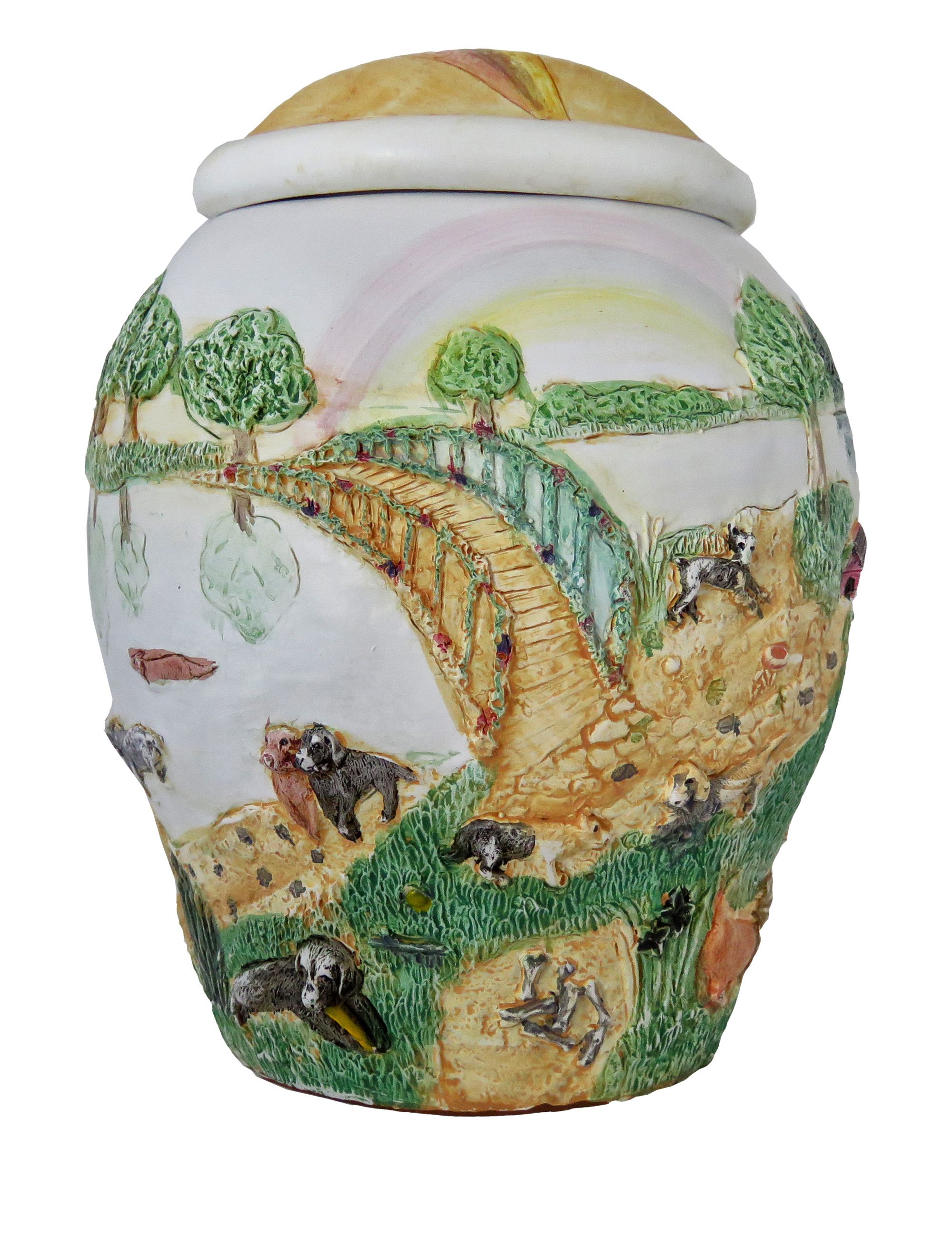 Rainbow Bridge Dog Cremation Urn II