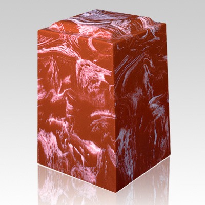 Rouge Marble Cremation Urn