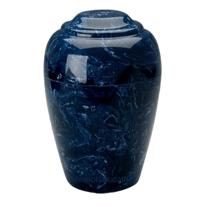 Grecian Navy Marble Cremation Urns
