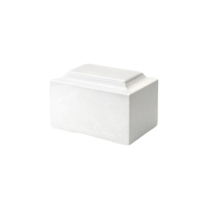 White Marble Keepsake Urn