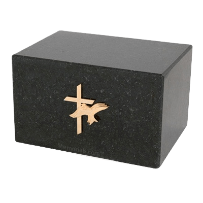 Nostalgia Black Marble Cremation Urn