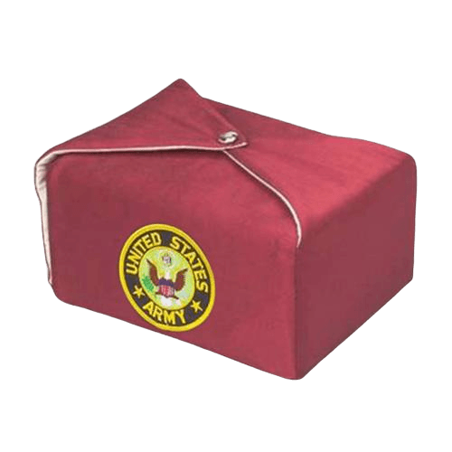 Maroon Military Wrap Cremation Urn