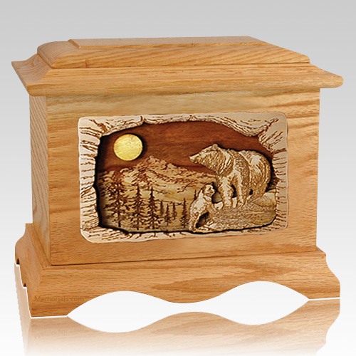 Country Haven Oak Cremation Urn