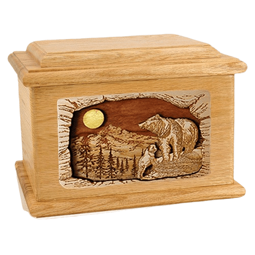 Country Haven Oak Memory Chest Cremation Urn