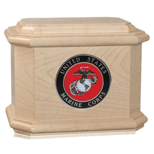 Patriot Marines Maple Wood Urn