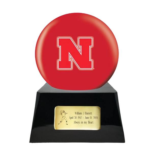  Nebraska Cornhuskers Team Sphere Cremation Urn