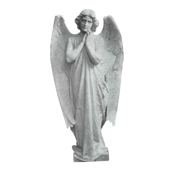 Adoring Angel Granite Statue III