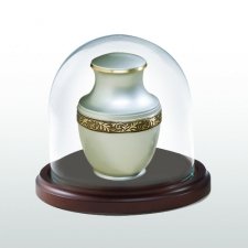 Walnut Happiness Glass Keepsake Dome