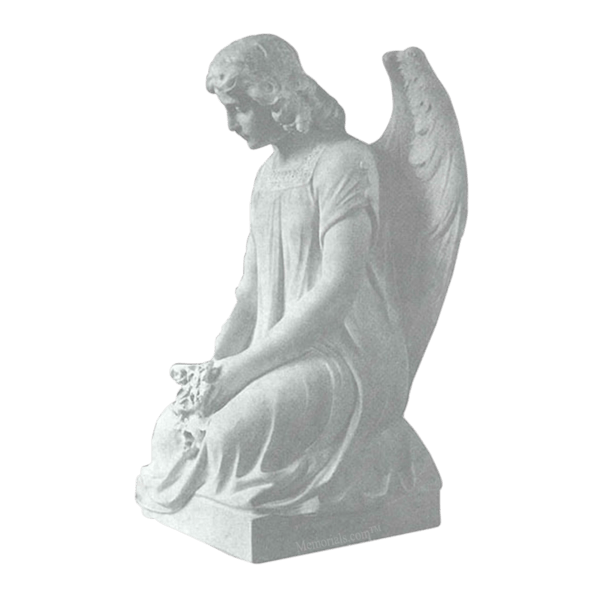 Angel Devotion Granite Statue I