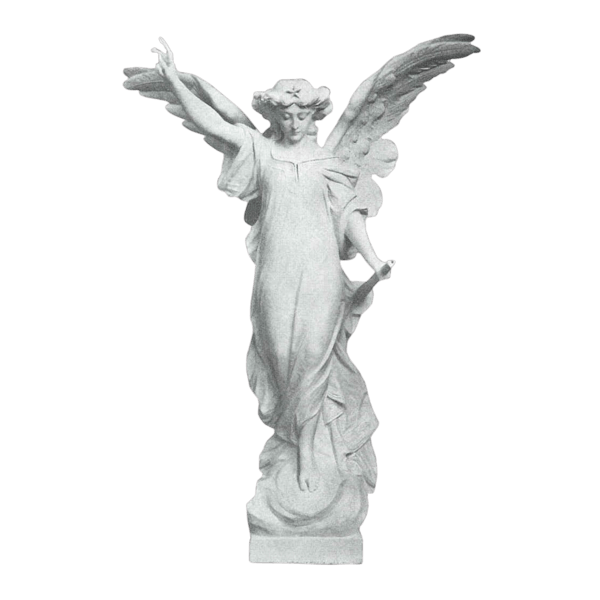 Enlightened Angel Granite Statue VI