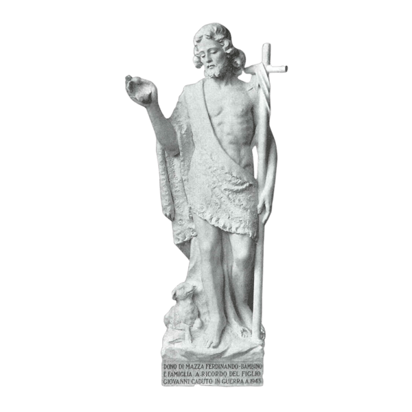 Saint John And Lamb Marble Statue VI