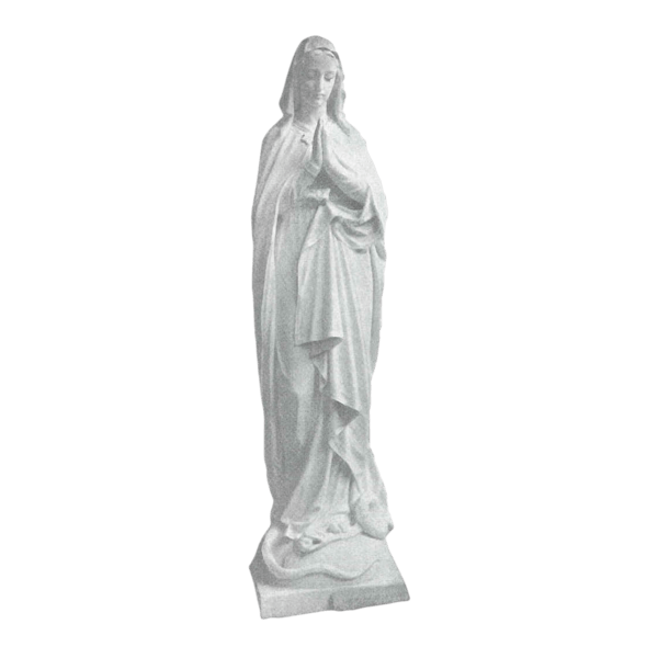 Blessing Virgin Mary Marble Statue II