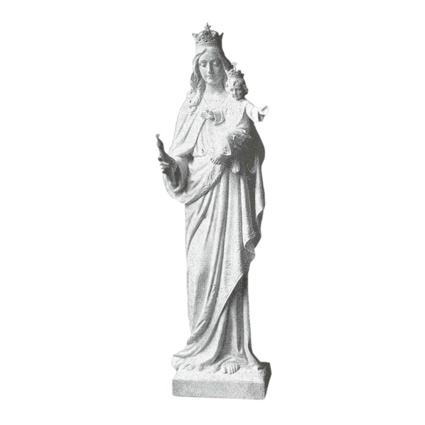 Holy Virgin And Jesus Marble Statue I