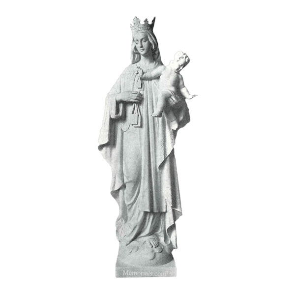 Our Lady Of Mt. Camel Marble Statue VI