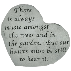 There Is Always Music Small Heart Stone