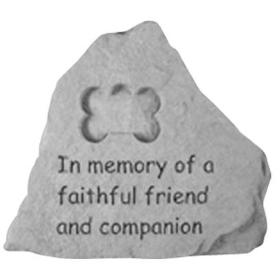 In Memory of a Faithful Friend Stone